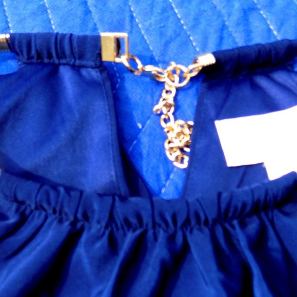 Jessica Simpson Geometric Print Halter Necklace Dress - Size 8 - Picture 3 of 5